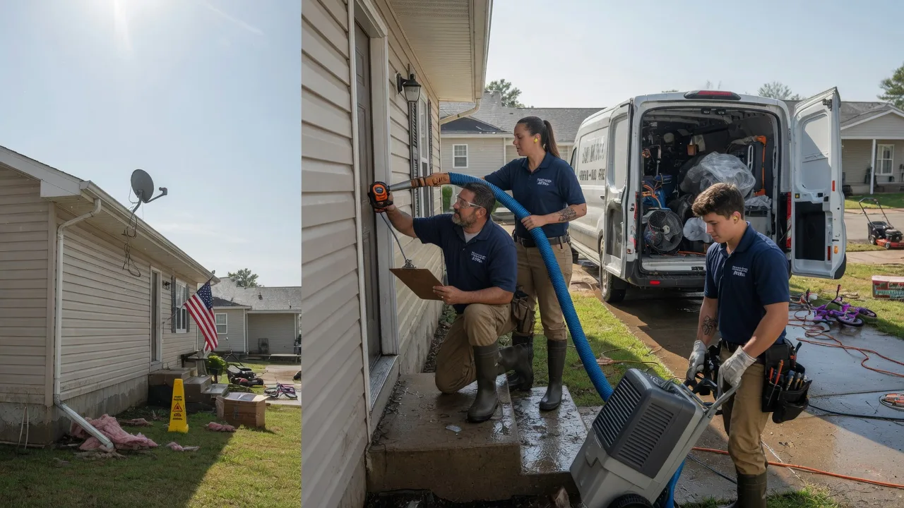 Ceiling Water Damage Restoration in Fullerton, NE near me